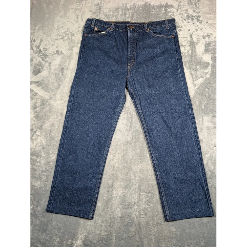 Vintage Levis 505 Jeans Mens 42x32 Blue Denim Regular Fit Straight Leg USA 90s